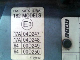 bontott FIAT BRAVA Homlokfal (Üres lemez)