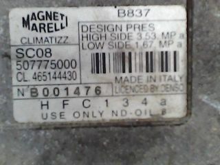 bontott FIAT BRAVO Klímakompresszor