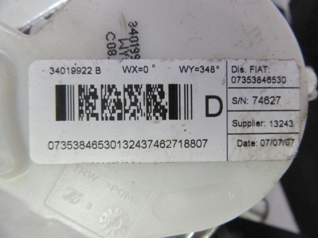 bontott FIAT BRAVO Jobb első Biztonsági Öv