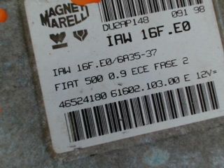 bontott FIAT CINQUECENTO Motorvezérlő