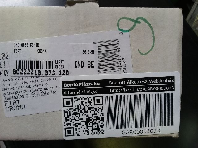 bontott FIAT CROMA Bal első Irányjelző
