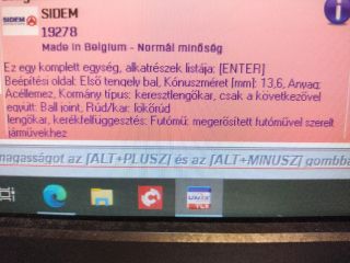 bontott FIAT DOBLO Bal első Lengőkar