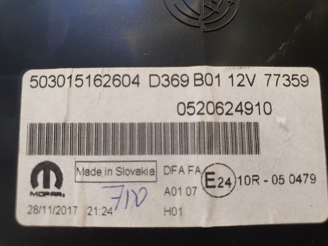 bontott FIAT DOBLO Kilométeróra