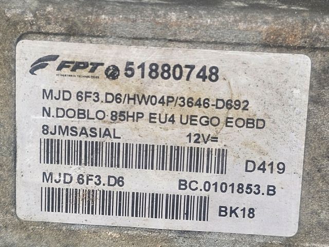 bontott FIAT DOBLO Motorvezérlő