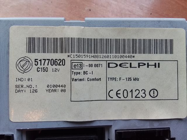 bontott FIAT DOBLO Komfort Elektronika