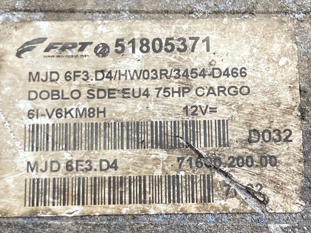 bontott FIAT DOBLO Motorvezérlő