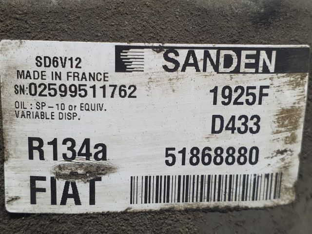bontott FIAT DOBLO Klímakompresszor
