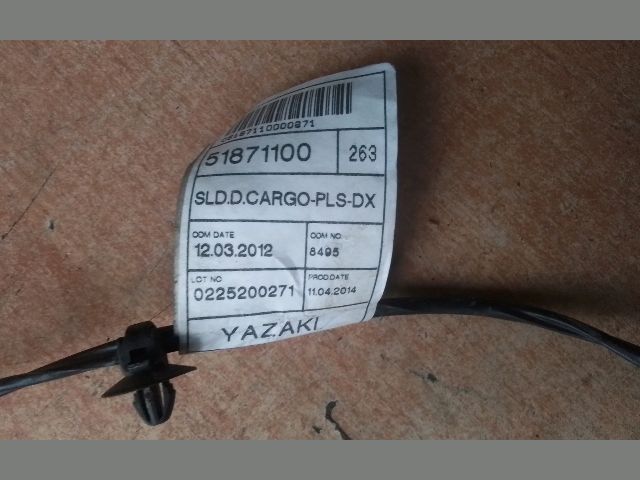 bontott FIAT DOBLO Jobb első Ajtó Kábelköteg