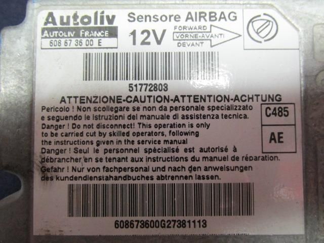 bontott FIAT DOBLO Légzsák Elektronika