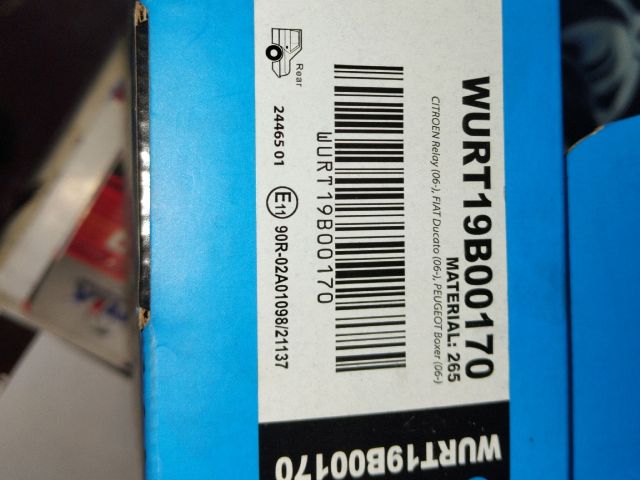 bontott FIAT DUCATO Hátsó Pár Fékbetét