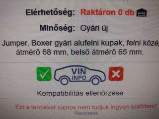 bontott FIAT DUCATO Felniközép Szett