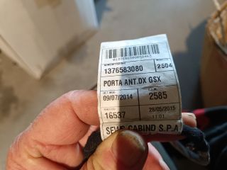 bontott FIAT DUCATO Jobb első Ajtó Kábelköteg