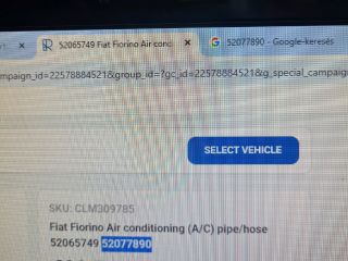 bontott FIAT FIORINO Klíma Cső