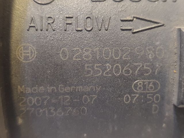 bontott FIAT GRANDE PUNTO Légtömegmérő