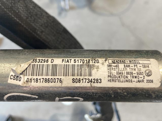 bontott FIAT GRANDE PUNTO Bal első Függöny Légzsák