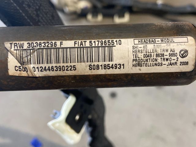 bontott FIAT GRANDE PUNTO Bal első Függöny Légzsák