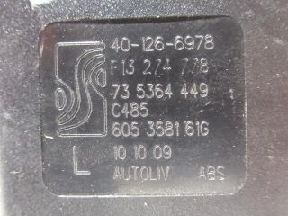 bontott FIAT GRANDE PUNTO Bal hátsó Biztonsági Öv