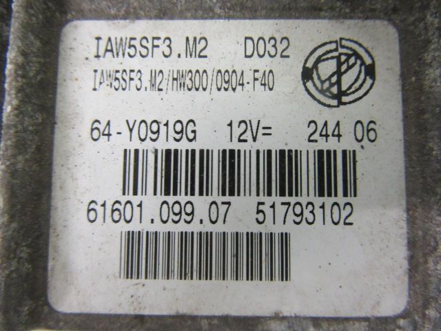 bontott FIAT GRANDE PUNTO Motorvezérlő