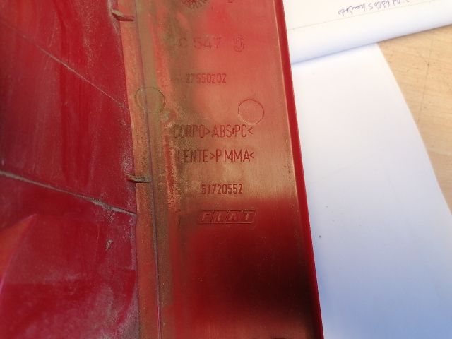 bontott FIAT MULTIPLA Jobb Hátsó Lámpa