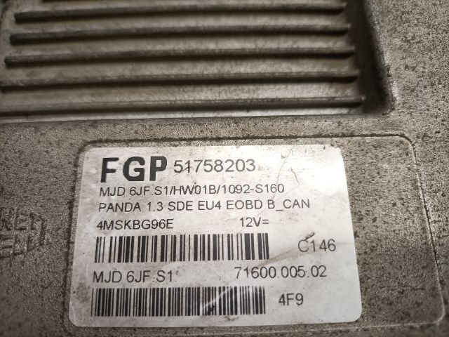 bontott FIAT PANDA Motorvezérlő