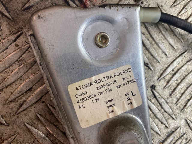 bontott FIAT PANDA Bal első Ablakemelő Szerkezet (Mechanikus)