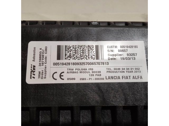 bontott FIAT PANDA Utasoldali Légzsák