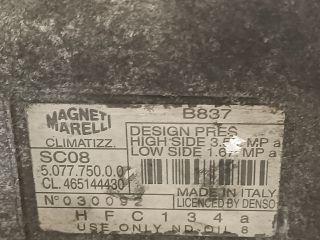 bontott FIAT PUNTO I Klímakompresszor