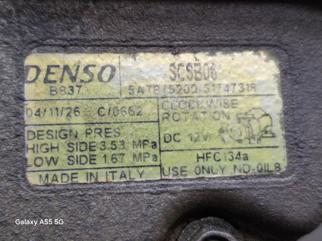 bontott FIAT PUNTO II Klímakompresszor