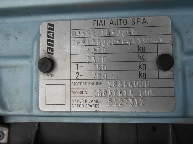 bontott FIAT PUNTO II Váltó Kulissza