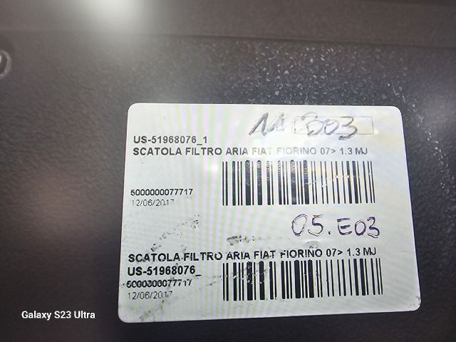 bontott FIAT QUBO Légszűrő Ház