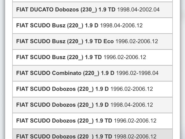 bontott FIAT SCUDO Szíjfeszítő Görgő