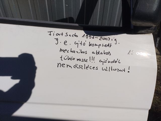 bontott FIAT SCUDO Jobb első Ajtó (Részeivel)