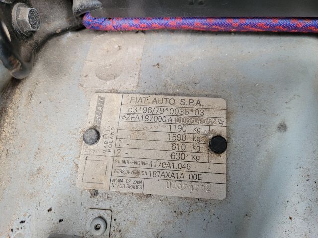 bontott FIAT SEICENTO Jobb első Ablakemelő Szerkezet (Mechanikus)