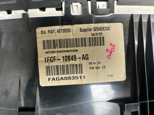 bontott FIAT STILO Kilométeróra