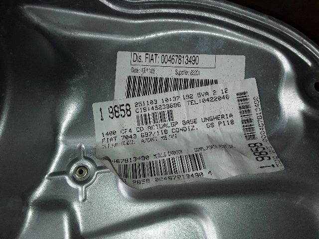 bontott FIAT STILO Bal hátsó Ablakemelő Szerkezet (Mechanikus)