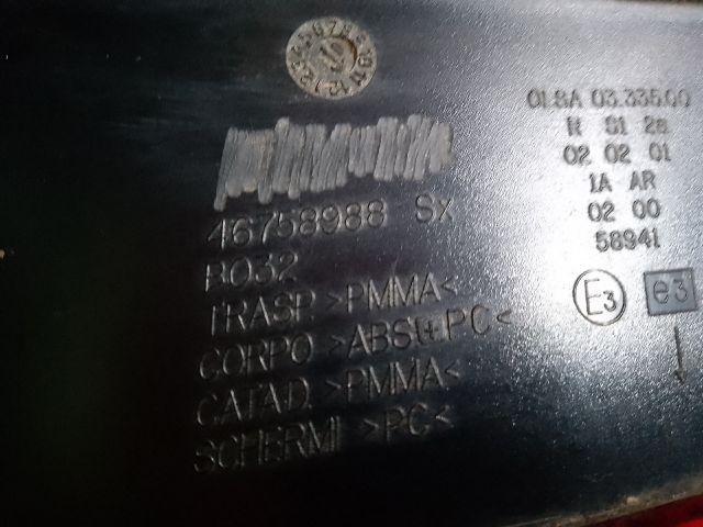 bontott FIAT STILO Bal Külső Hátsó Lámpa