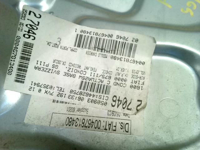 bontott FIAT STILO Jobb hátsó Ablakemelő Szerkezet (Mechanikus)