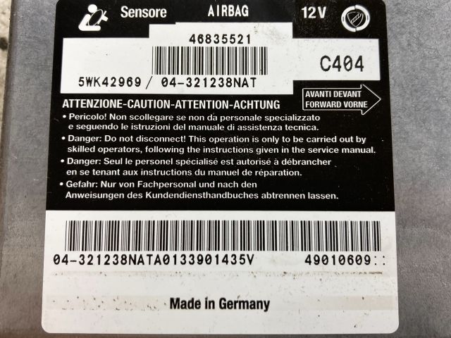 bontott FIAT STILO Légzsák Elektronika