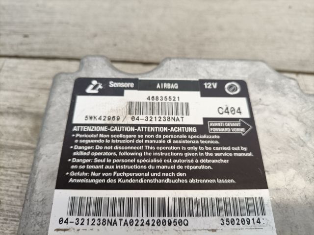 bontott FIAT STILO Légzsák Elektronika