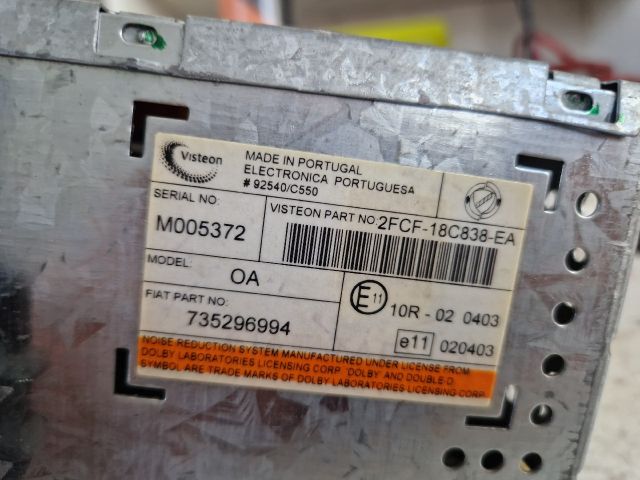 bontott FIAT STILO Rádió / CD