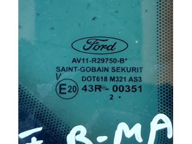 bontott FORD B-MAX Jobb C Oszlop Oldalablak Üveg