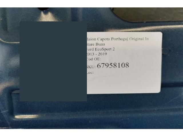 bontott FORD ECOSPORT Csomagtérajtó (Üres lemez)