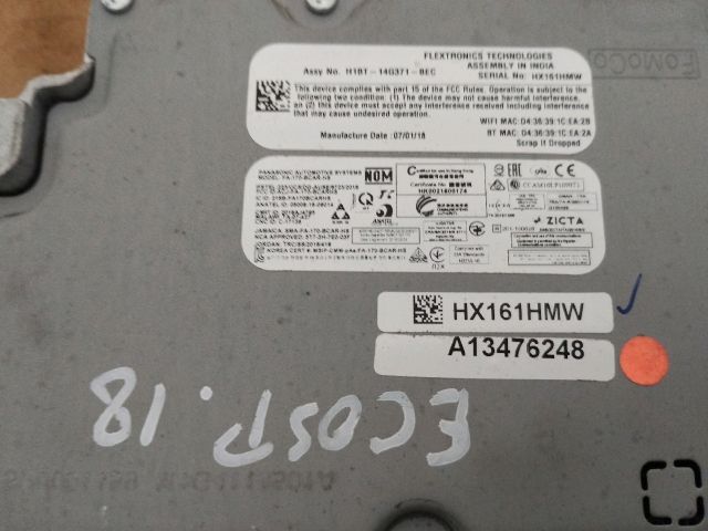 bontott FORD ECOSPORT Elektronika (Magában)