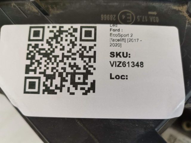 bontott FORD ECOSPORT Jobb Ledes Fényszóró