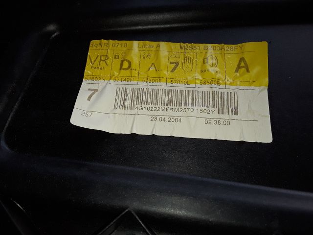 bontott FORD FIESTA V Jobb első Ablakemelő Szerkezet (Mechanikus)