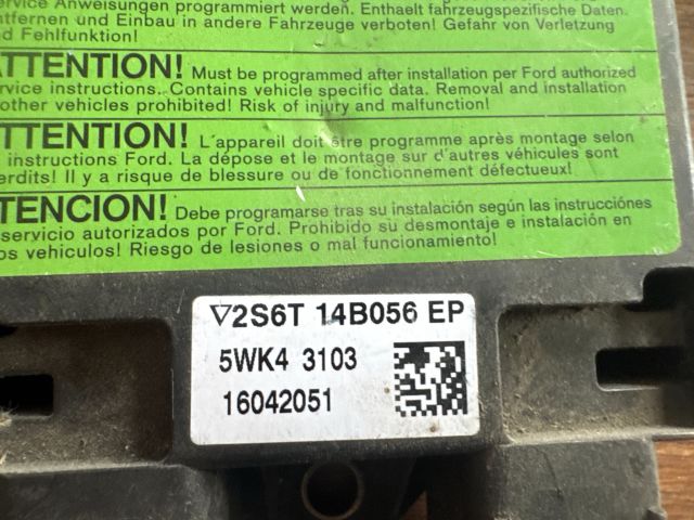 bontott FORD FIESTA V Légzsák Elektronika