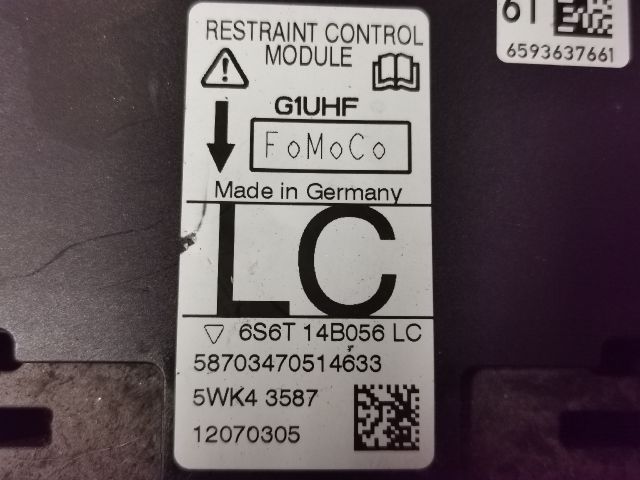 bontott FORD FIESTA V Légzsák Elektronika