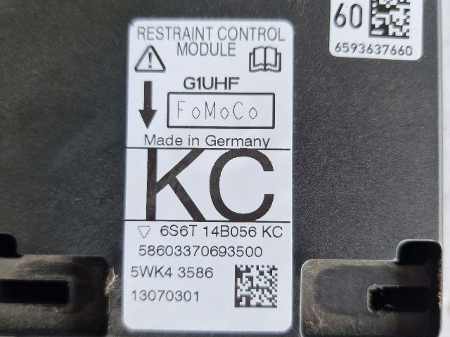 bontott FORD FIESTA V Légzsák Elektronika