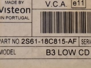 bontott FORD FIESTA V Rádió / CD