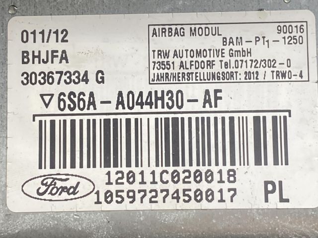 bontott FORD FIESTA V Utasoldali Légzsák